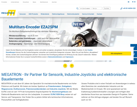 Website-Vorschau von Drehimpulsgeber von Megatron
