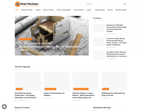 Vorschau von Pixel-Partisan Webkatalog kostenlos