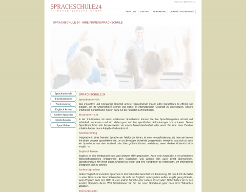 Website-Vorschau von Sprachschule 24 - Firmensprachkurse