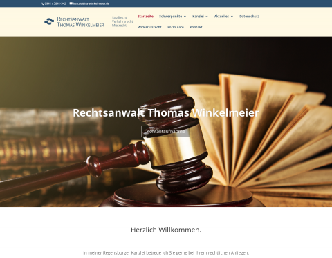 Website-Vorschau von Rechtsanwalt Thomas Winkelmeier
