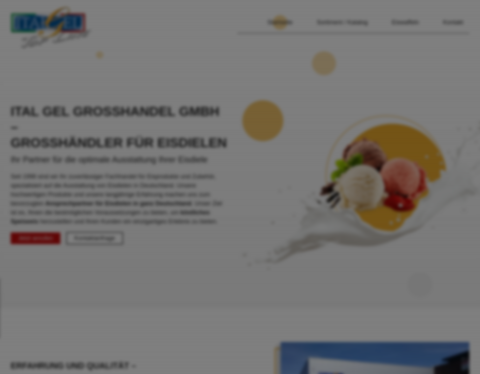 Website-Vorschau von Ital Gel Großhandel