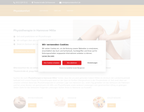 Vorschau von Physiokomfort, Massage aus Hannover