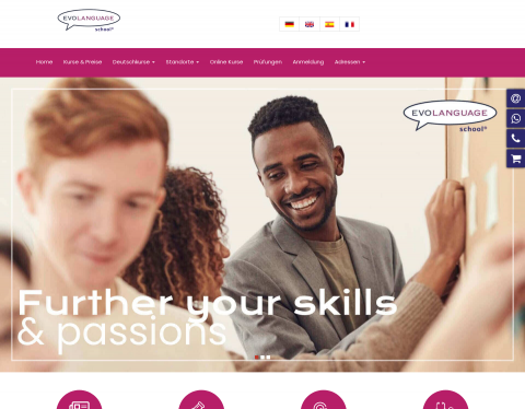 Website-Vorschau von Deutschkurs in München