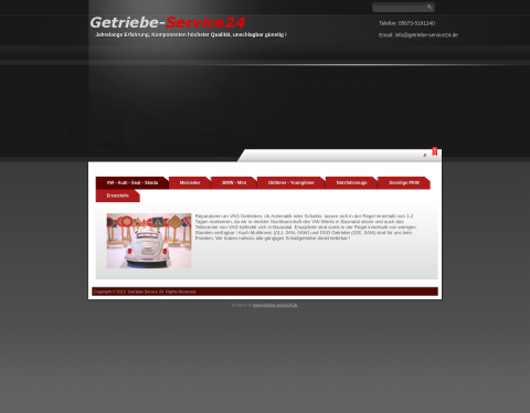 Website-Vorschau von Getriebe Service 24 Kassel