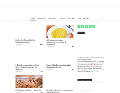 Website-Vorschau von Histaminentzug