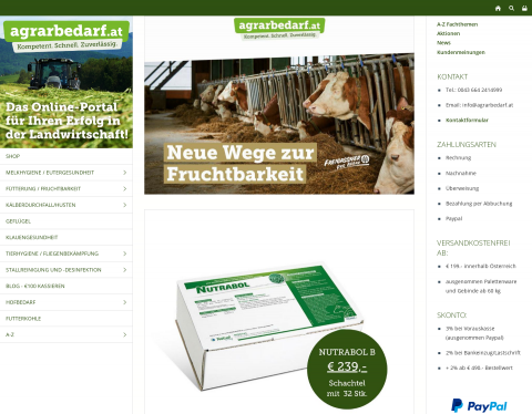 Website-Vorschau von Freigassner Pro Agrar