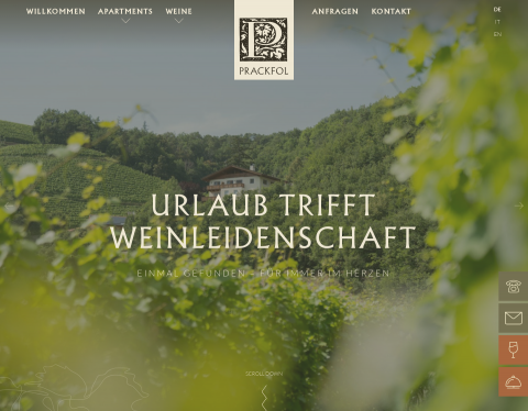 Website-Vorschau von Prackfolerhof in Völs am Schlern