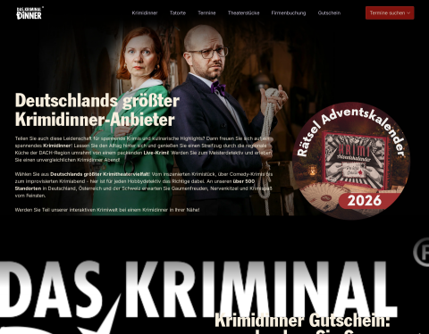 Website-Vorschau von Krimidinner Theater