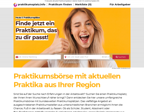 Vorschau von Praktikumsplätze finden