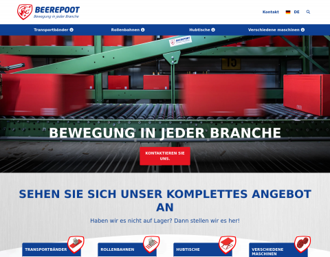 Website-Vorschau von Beerepoot Foerdertechnik
