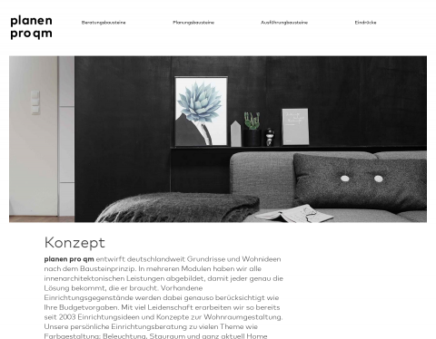 Website-Vorschau von Raumgestaltung vom Innenarchitekten