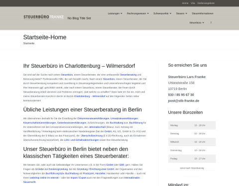Website-Vorschau von Steuerbüro Franke - Die Steuerberater aus Berlin