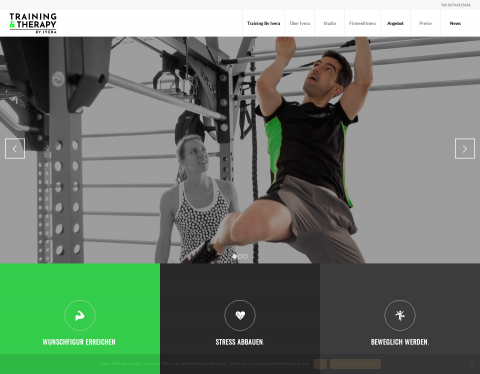 Website-Vorschau von Personal Training Ivera in München