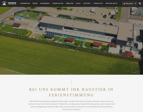 Website-Vorschau von Tierhotel 5 Stern Niedergösgen - die Tierpension
