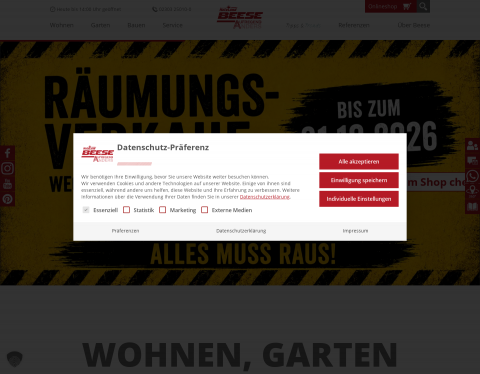 Website-Vorschau von HolzLand Beese