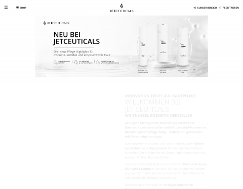 Website-Vorschau von Jet-Ceuticals GmbH