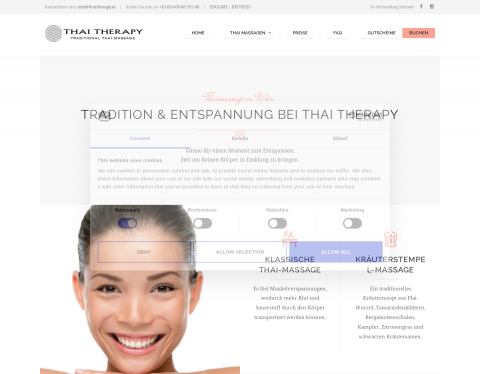 Website-Vorschau von Thai Therapy Wien