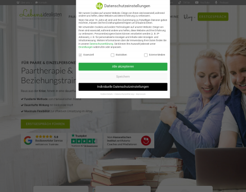 Website-Vorschau von Lebensidealisten GmbH