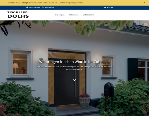 Website-Vorschau von Die Tischlerei Dolhs aus Bremerhaven