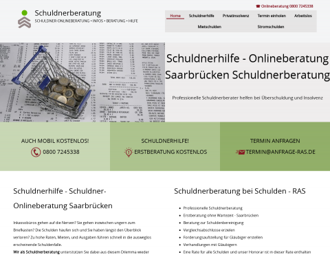 Website-Vorschau von Schuldnerberatung Saarbrücken