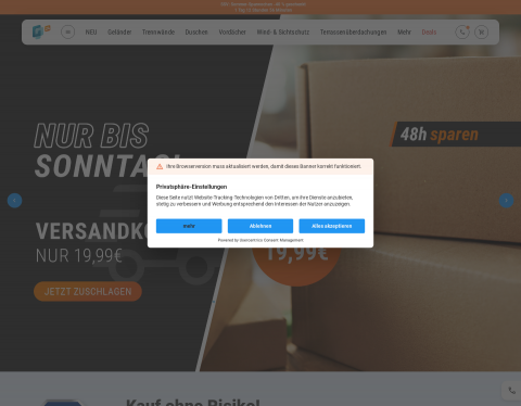 Website-Vorschau von Glasprofi24 GmbH