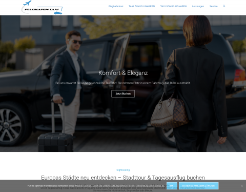 Website-Vorschau von Flughafen-Taxi
