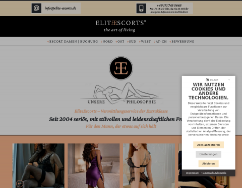 Website-Vorschau von Elite Escorts