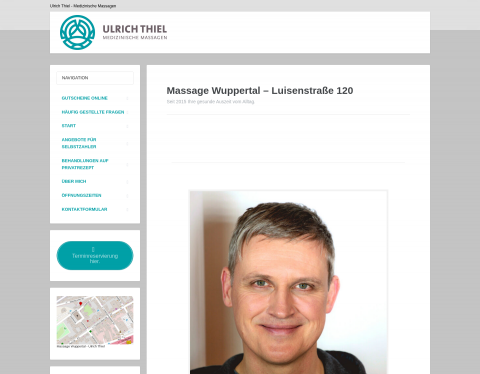 Website-Vorschau von Medizinische Massage Wuppertal