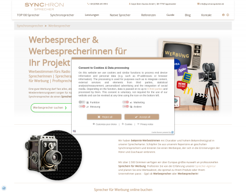 Website-Vorschau von French Voices EU - Carpe Diem Studios GmbH