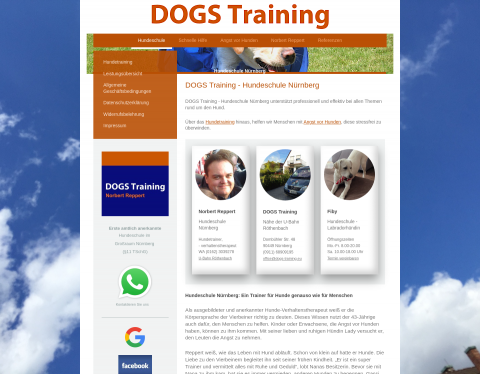 Website-Vorschau von DOGS Training