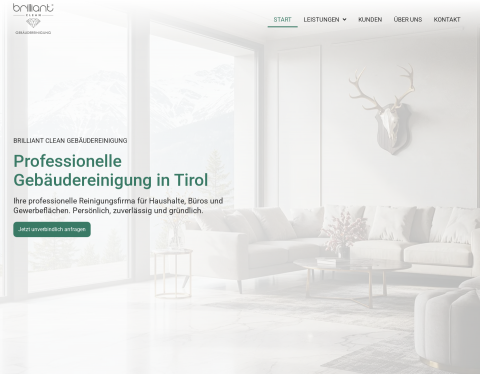 Website-Vorschau von Brilliant Clean - Professionelle Gebäudereinigung