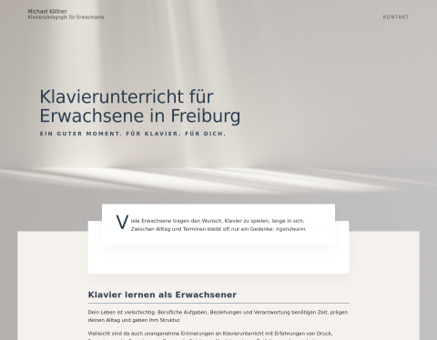 Website-Vorschau von Klavierunterricht Freiburg