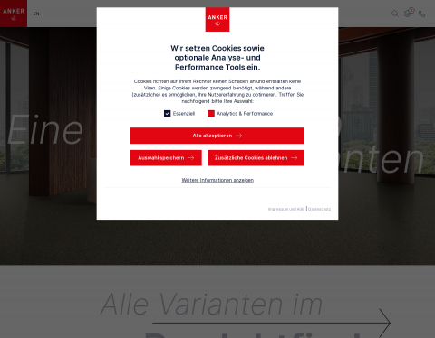 Website-Vorschau von Teppichboden in großer Vielfalt