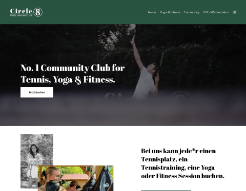 Website-Vorschau von Circle 8