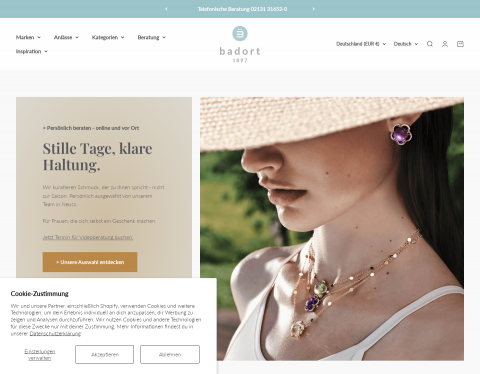 Website-Vorschau von Juwelier Badort