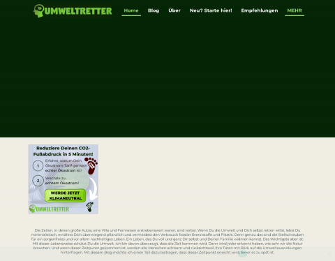 Website-Vorschau von Umweltretter