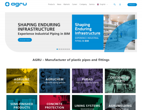 Website-Vorschau von agru Kunststofftechnik Gesellschaft m.b.H.