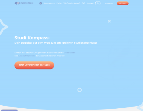 Website-Vorschau von Studi-Kompass