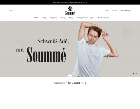 Website-Vorschau von Soummé GmbH
