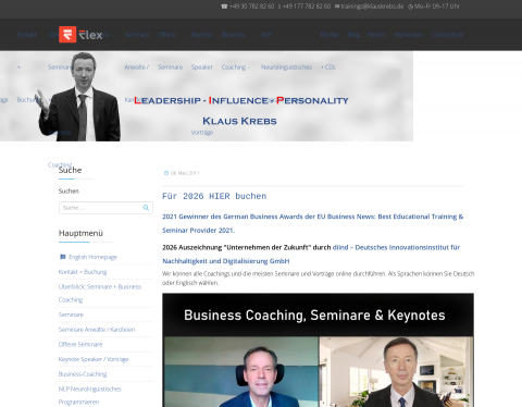 Vorschau von Klaus Krebs: Training - Consulting - Coaching