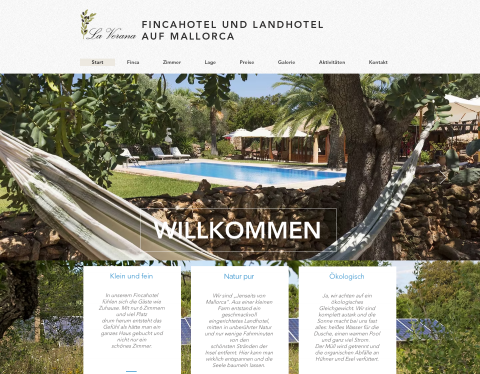 Website-Vorschau von Finca La Verana