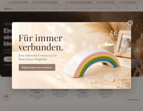 Website-Vorschau von Mein Haustiershop