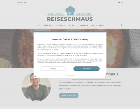 Website-Vorschau von Reiseschmaus