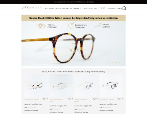 Website-Vorschau von Blaulichtfilter Brillen