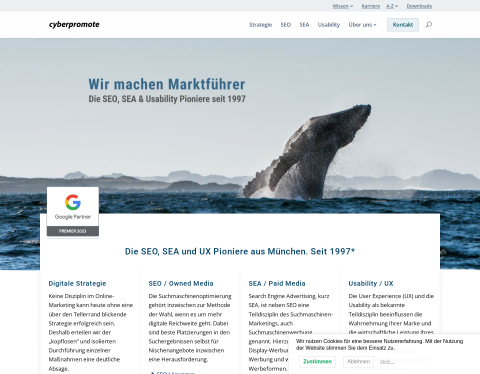 Website-Vorschau von cyberpromote GmbH