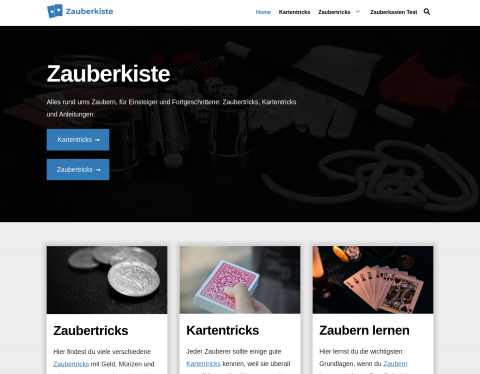 Website-Vorschau von Zauberkiste