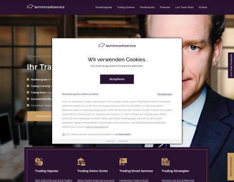 Vorschau von Terminmarktservice - Handelssignale