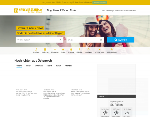 Website-Vorschau von Firmenverzeichnis