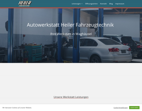 Website-Vorschau von Autowerkstatt Heiler Fahrzeugtechnik