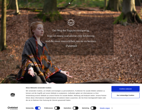 Website-Vorschau von Yogapraxis Padna- Deine individuelle Yogaroutine